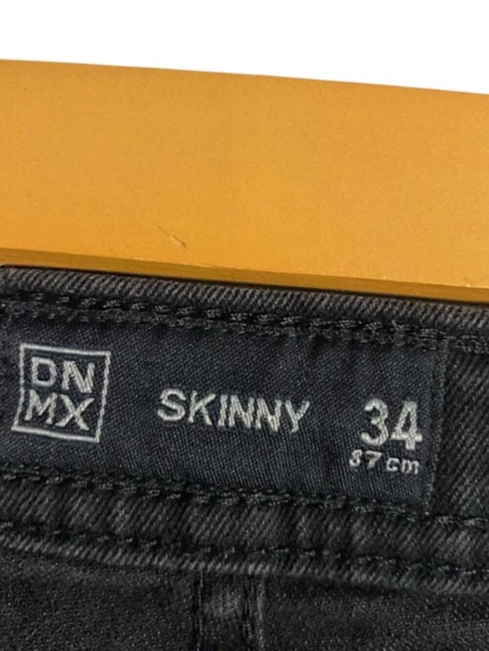 DNMX Men's Black Casual Skinny Denim Jeans - Picture 4 of 7